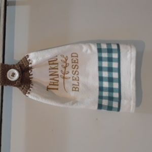 Handcrafted crochet towel